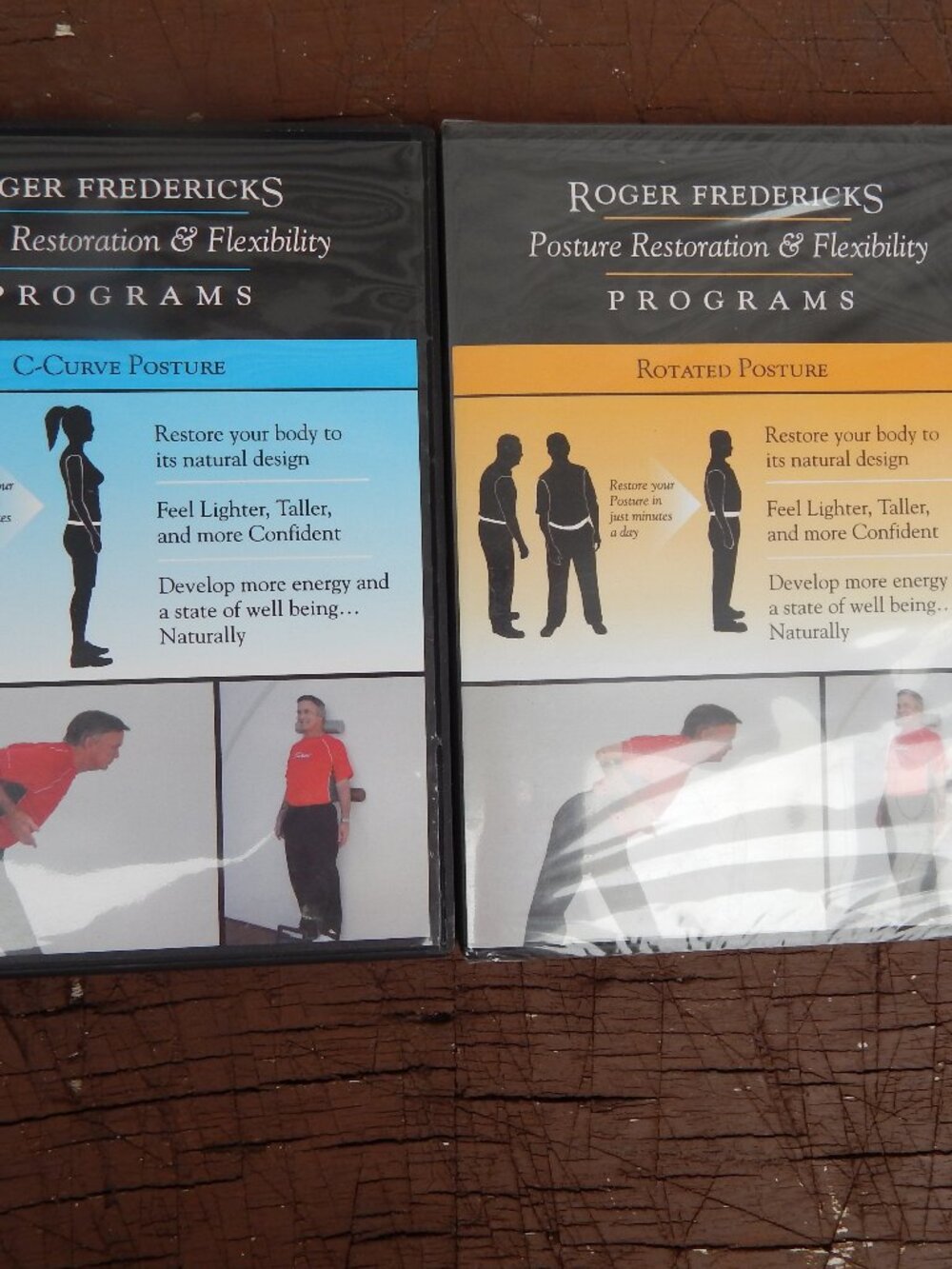 Roger Fredericks Posture Restoration & Flexibility DVD Lot C-Curve Posture Rotat